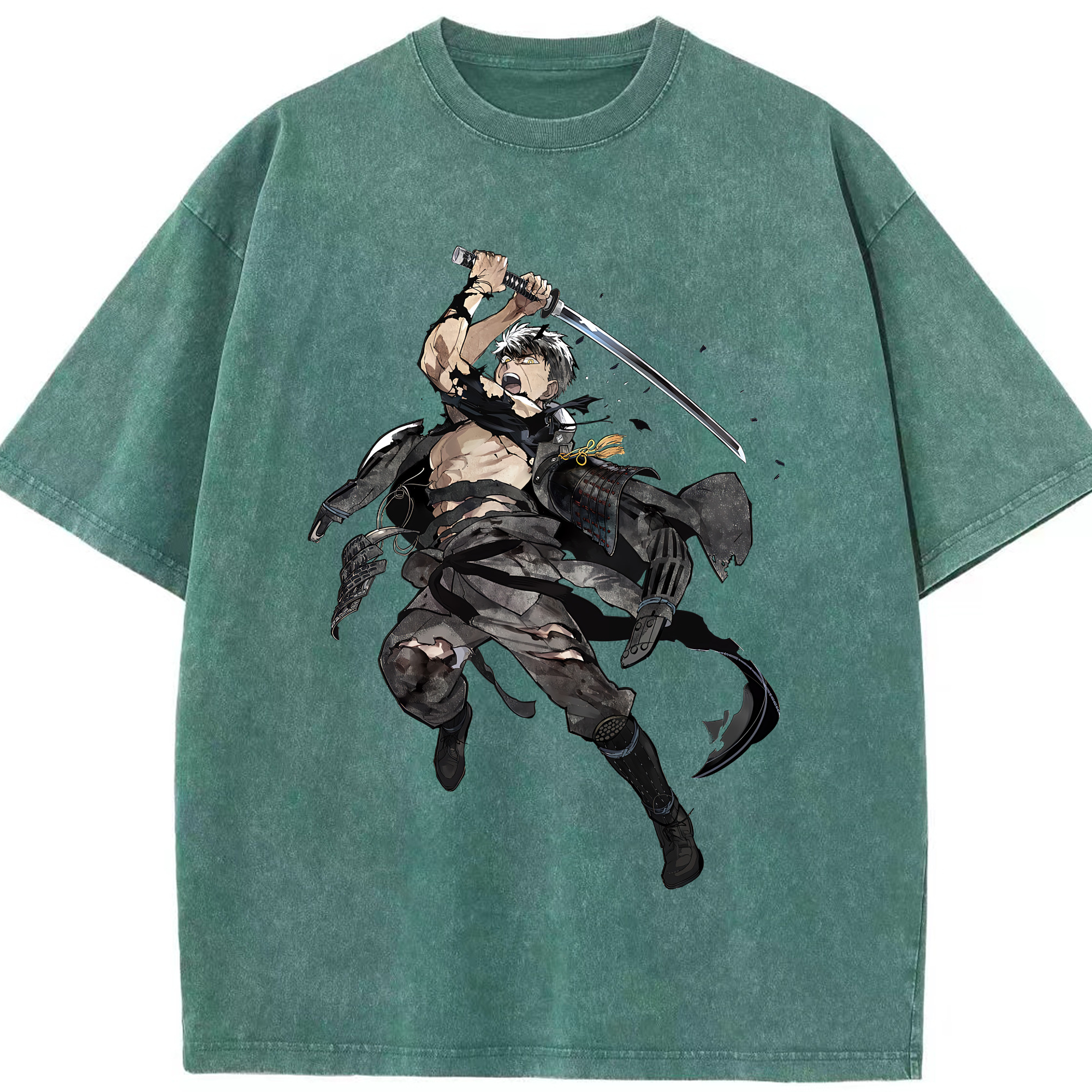 （画像用） 刀剣乱舞 Touken Ranbu 綿100% ヴィンテージ風 半袖Tシャツ（フロントプリント）